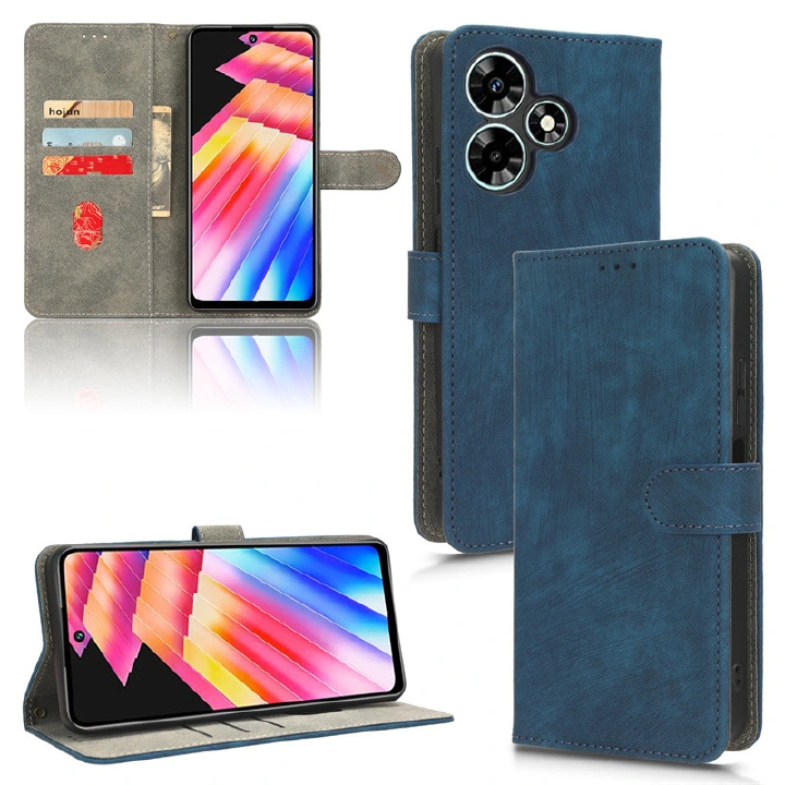 Flip Cover for Infinix Hot 30 4G 30i 30 Play  PU Leather Phone Case Full-Body Protection Shockproof Wallet Cover With Hand Strap