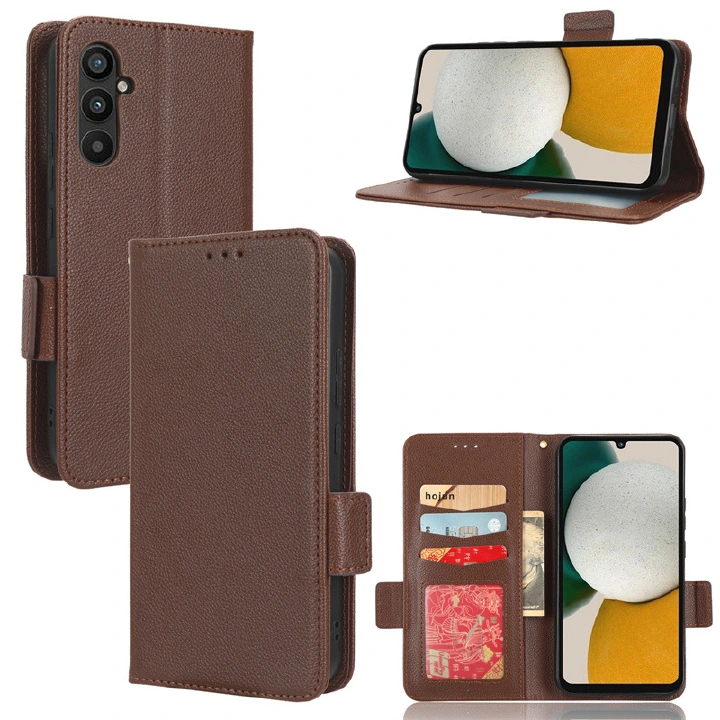 Wallet Flip Cover for Samsung Galaxy A34 5G A54 5G Case Lychee Pattern Leather Magnetic Flip Folio Stand Phone Cover with Card Holder