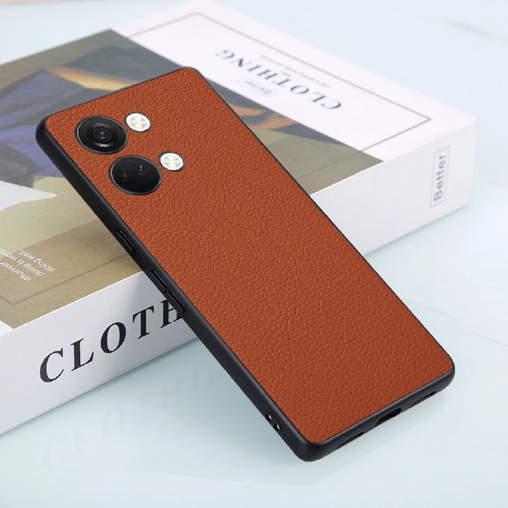 Phone Case for OnePlus Ace 2V Ace 2 11 10 Pro 11R 10R Nord CE3 2T N20 CE2 Fashion Lychee Grain Leather Shockproof Anti Fall Protective Cover