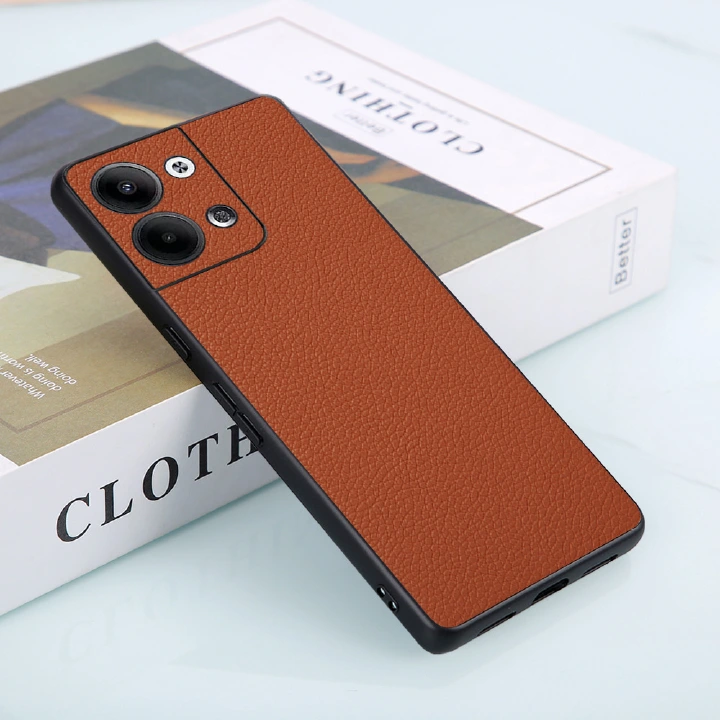 Phone Case for OPPO Reno 9 Pro/Reno 9 5G Fashion Lychee Grain Leather Shockproof Anti Fall Protective Cover
