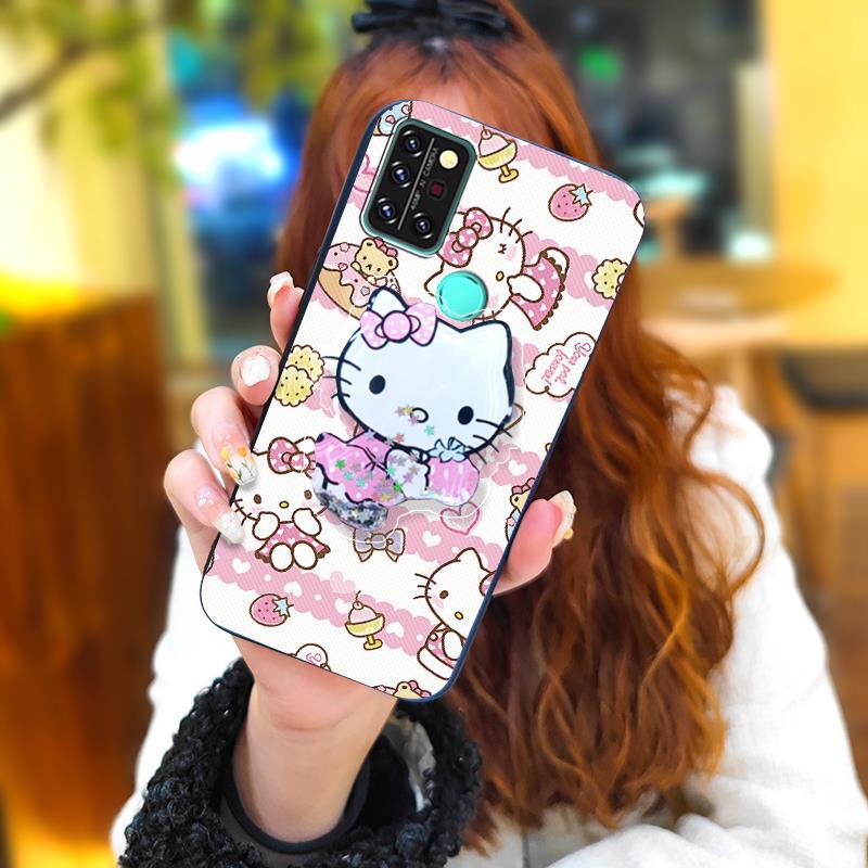 Phone Case for Umidigi A9 Pro / Umidigi A9 Pro Max Case Cute Fashion Silicona Shockproof Cover with Pop Socket Stand