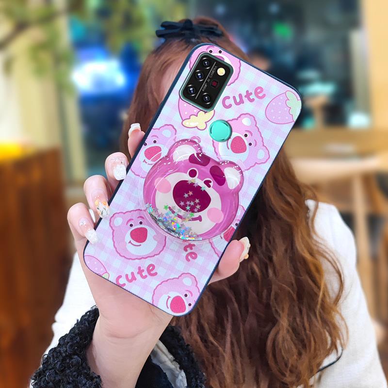 Phone Case for Umidigi A9 Pro / Umidigi A9 Pro Max Case Cute Fashion Silicona Shockproof Cover with Pop Socket Stand