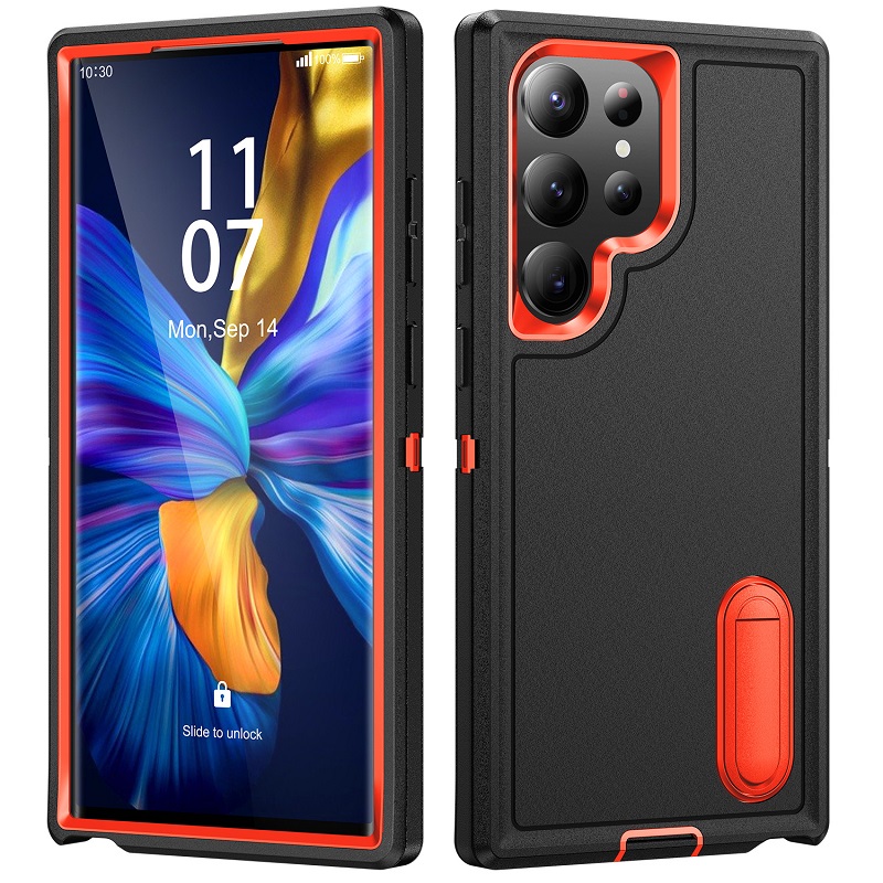 Defence Case for Samsung Galaxy S23 Ultra S22 Plus A54 A14 A53 A13 A52 A72 A32 A22 4G Defend Stand Shockproof Full-body Protection Case