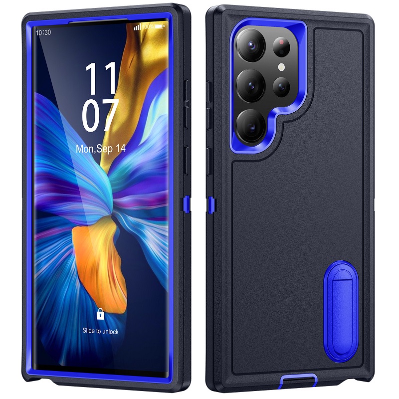 Defence Case for Samsung Galaxy S23 Ultra S22 Plus A54 A14 A53 A13 A52 A72 A32 A22 4G Defend Stand Shockproof Full-body Protection Case