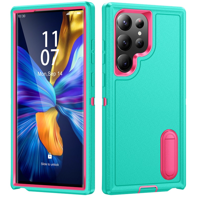 Defence Case for Samsung Galaxy S23 Ultra S22 Plus A54 A14 A53 A13 A52 A72 A32 A22 4G Defend Stand Shockproof Full-body Protection Case