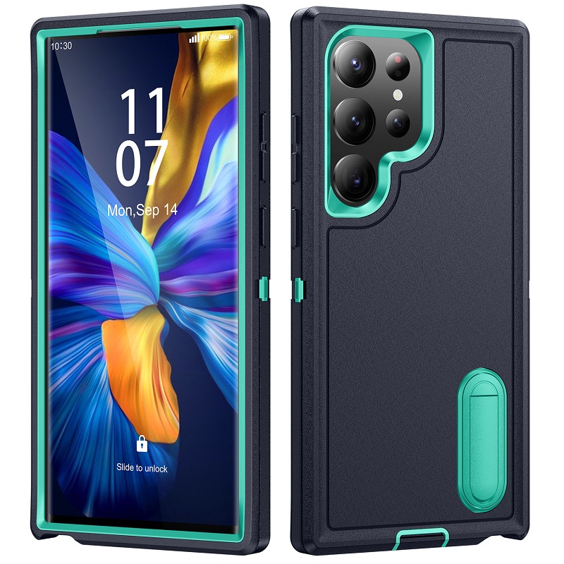 Defence Case for Samsung Galaxy S23 Ultra S22 Plus A54 A14 A53 A13 A52 A72 A32 A22 4G Defend Stand Shockproof Full-body Protection Case