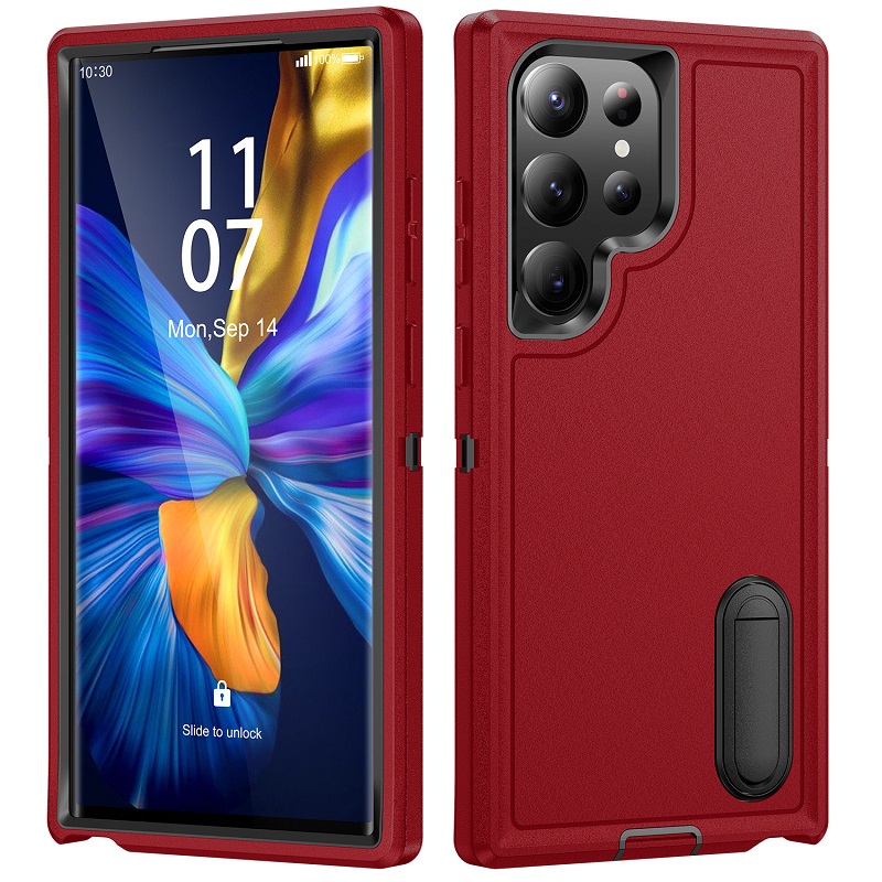 Defence Case for Samsung Galaxy S23 Ultra S22 Plus A54 A14 A53 A13 A52 A72 A32 A22 4G Defend Stand Shockproof Full-body Protection Case