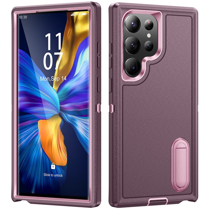 Defence Case for Samsung Galaxy S23 Ultra S22 Plus A54 A14 A53 A13 A52 A72 A32 A22 4G Defend Stand Shockproof Full-body Protection Case
