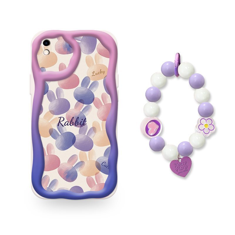 Phone Case for Xiaomi Redmi 9A Case Cute Fashion Silicona Shockproof Cover with Bracelet