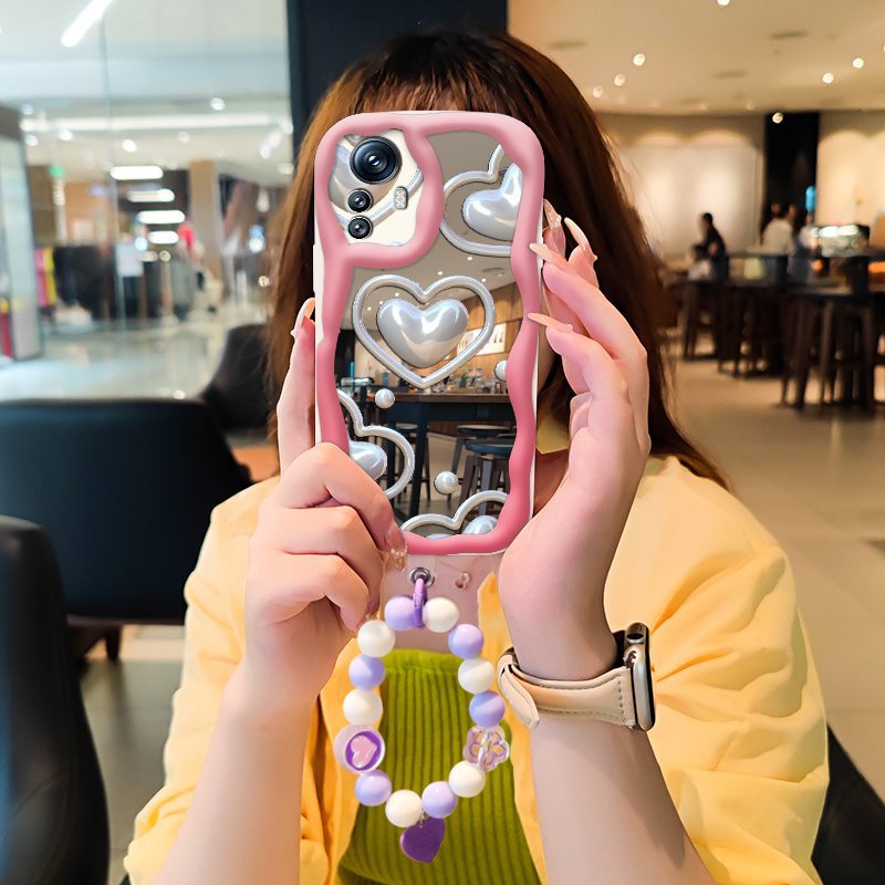 Phone case for Xiaomi Redmi Note 12S High-grade Literary Luxury Cute Charm Mirror Stereoscopic 3D for Women Ladies Girl Cover