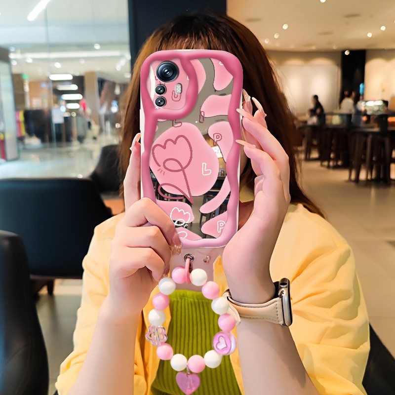 Phone case for Xiaomi Redmi Note 12S High-grade Literary Luxury Cute Charm Mirror Stereoscopic 3D for Women Ladies Girl Cover