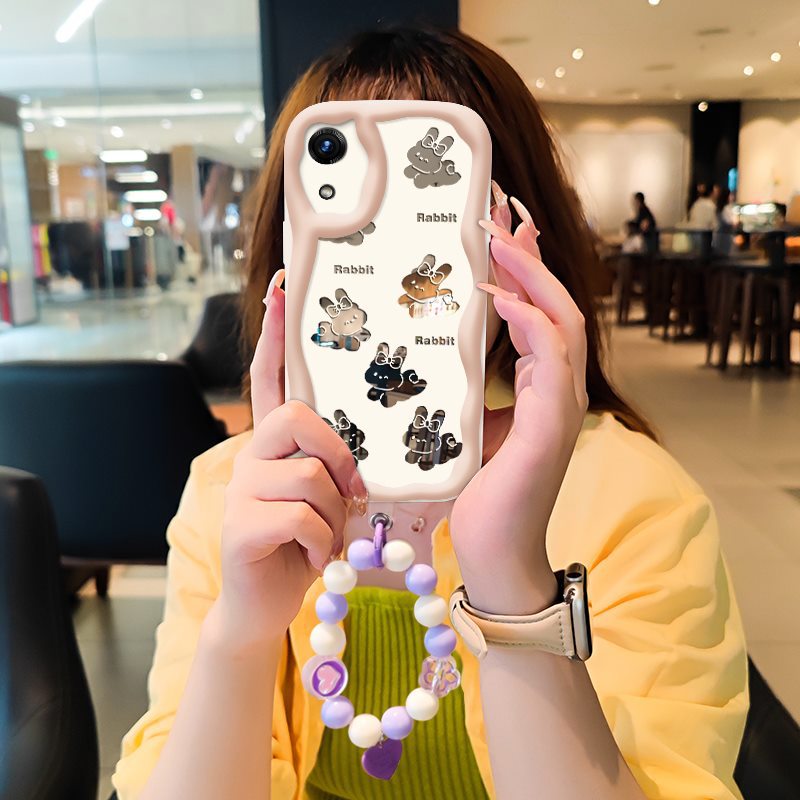 Phone case for Samsung Galaxy A03 Core High-grade Literary Luxury Cute Charm Mirror Stereoscopic 3D for Women Ladies Girl Cover