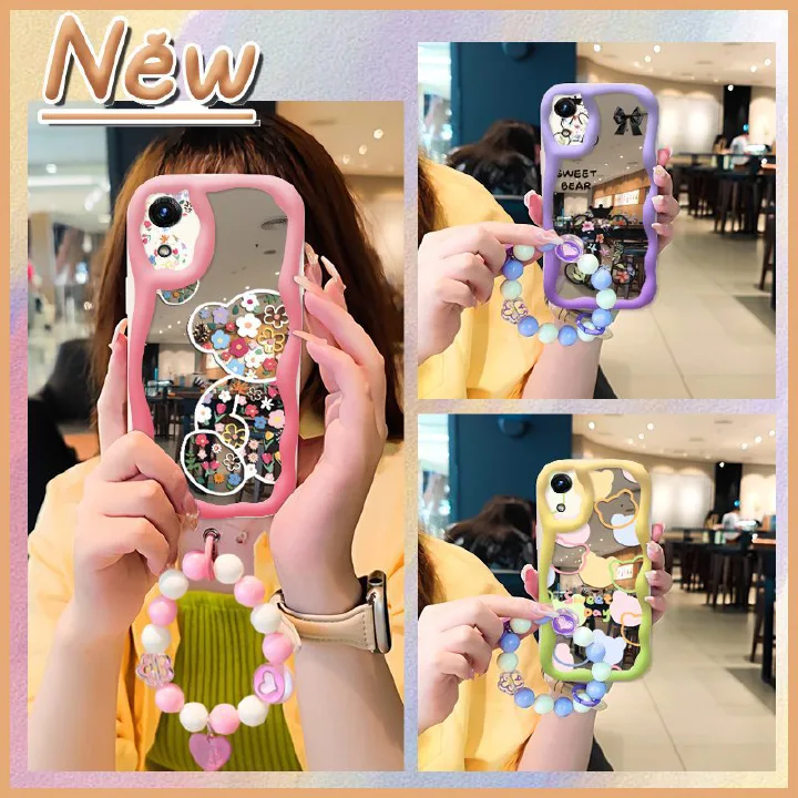 Phone case for Samsung Galaxy A03 Core High-grade Literary Luxury Cute Charm Mirror Stereoscopic 3D for Women Ladies Girl Cover