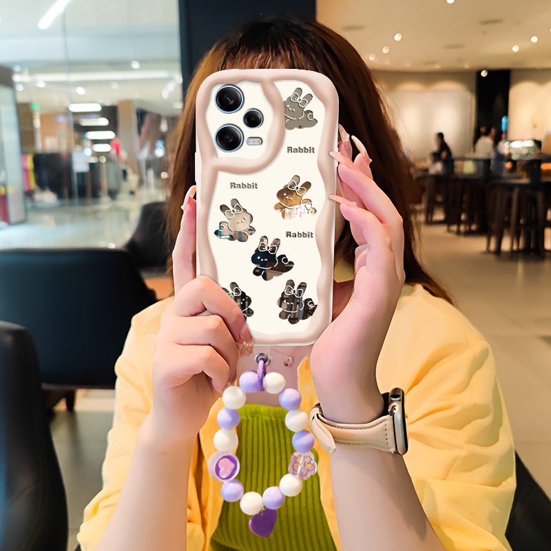 Phone case for Xiaomi Redmi Note 12 Pro 5G High-grade Literary Luxury Cute Charm Mirror Stereoscopic 3D for Women Ladies Girl Cover