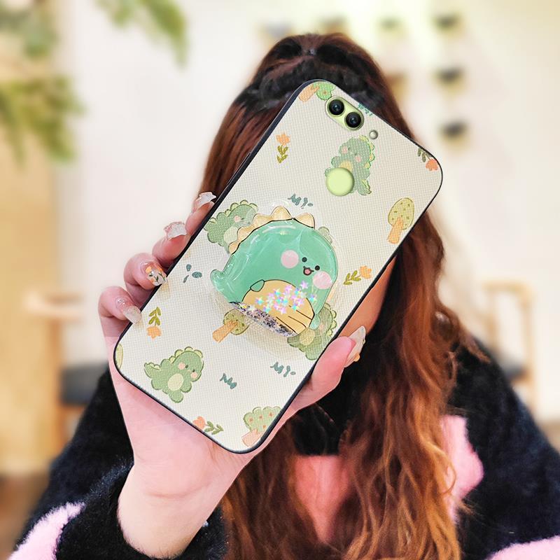 Phone Case for Huawei Nova 2 Plus Case Cute Fashion Silicona Shockproof Cover with Pop Socket Stand