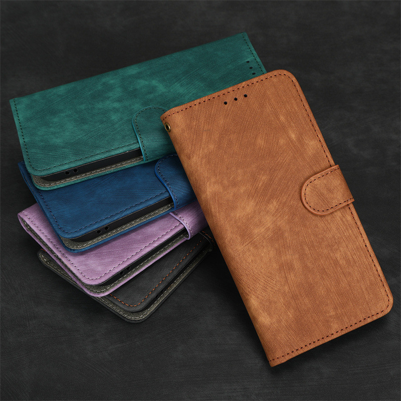 Flip Cover for Xiaomi Redmi Note 12R PU Leather Phone Case Full-Body Protection Shockproof [RFID Blocking] Wallet Cover With Hand Strap