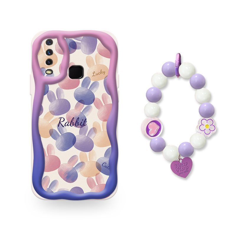 Phone Case for VIVO Y17 / Y15/Y12 Case Interesting Design Fashion Silicona Anti-fall Shockproof Cover with Bracelet