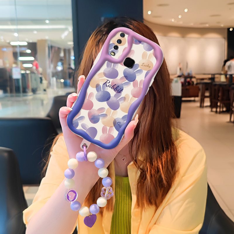Phone Case for VIVO Y17 / Y15/Y12 Case Interesting Design Fashion Silicona Anti-fall Shockproof Cover with Bracelet