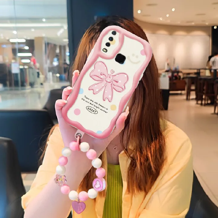Phone Case for VIVO Y17 / Y15/Y12 Case Interesting Design Fashion Silicona Anti-fall Shockproof Cover with Bracelet