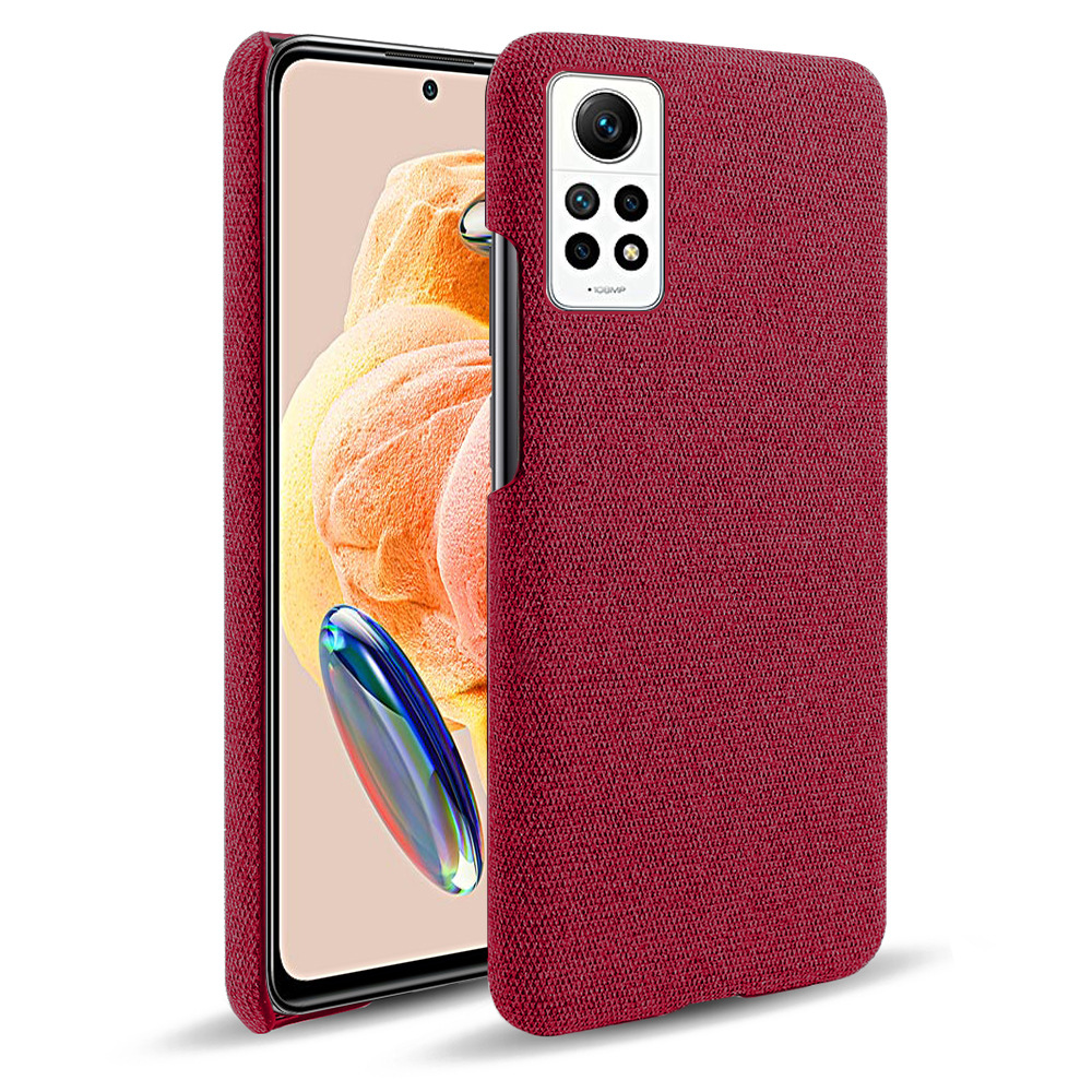 Phone Case for Xiaomi Redmi Note 12 Pro 4G Smooth Fabric Case Shock-Proof Bumper Cover