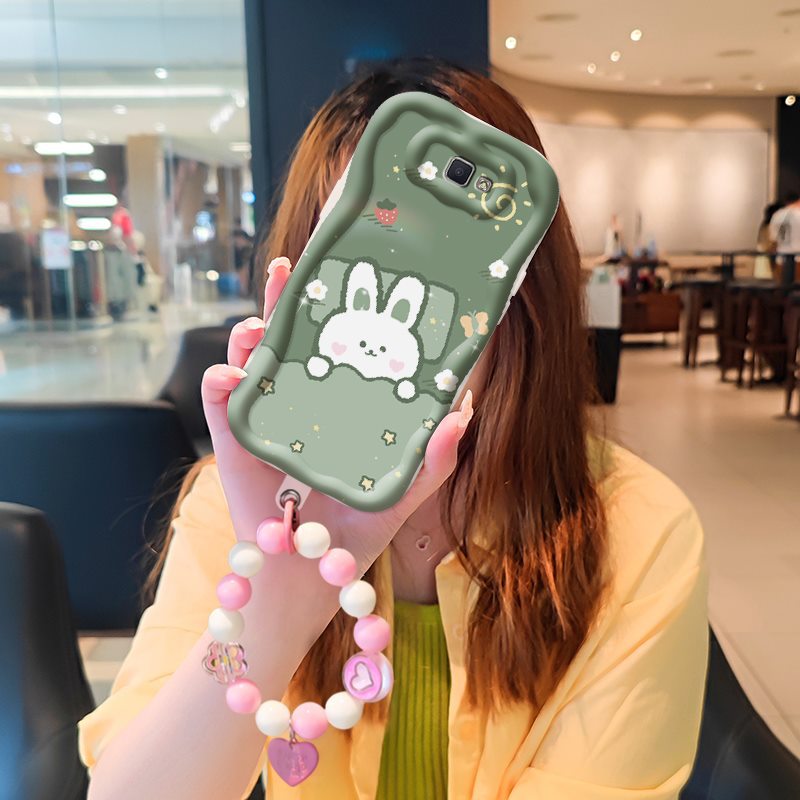 Phone Case for Samsung Galaxy J7 Prime 2 High-grade Literary Luxury Cute Cartoon Fashion Shockproof Bumper Drop-protection Case