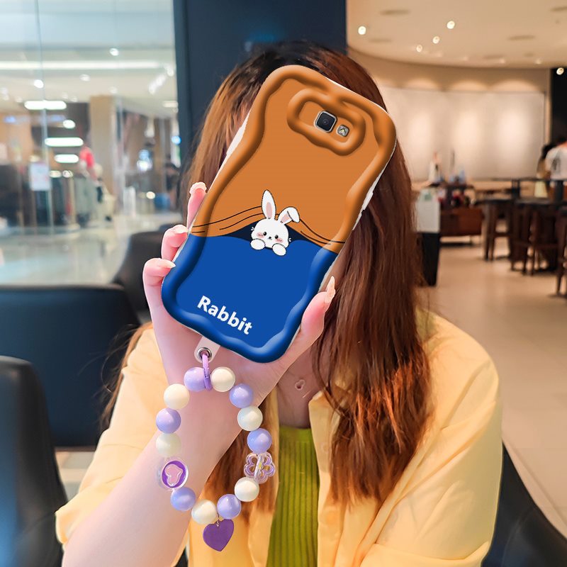 Phone Case for Samsung Galaxy J7 Prime 2 High-grade Literary Luxury Cute Cartoon Fashion Shockproof Bumper Drop-protection Case