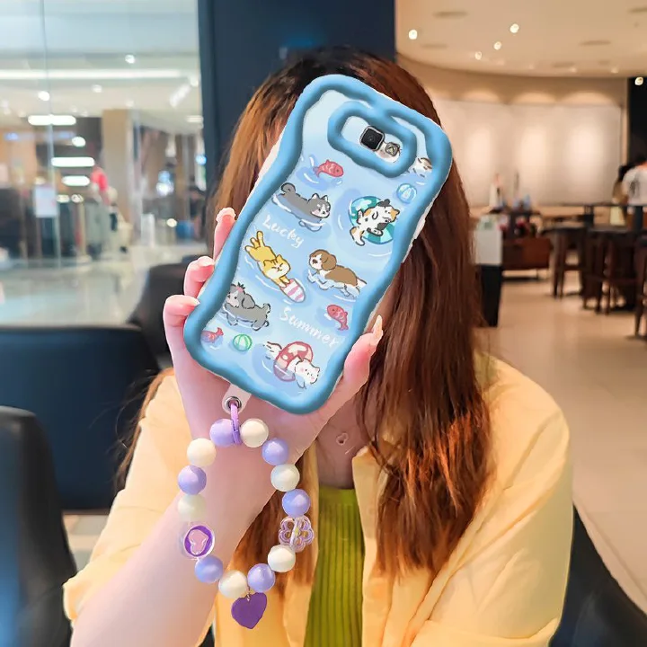 Phone Case for Samsung Galaxy J7 Prime 2 High-grade Literary Luxury Cute Cartoon Fashion Shockproof Bumper Drop-protection Case
