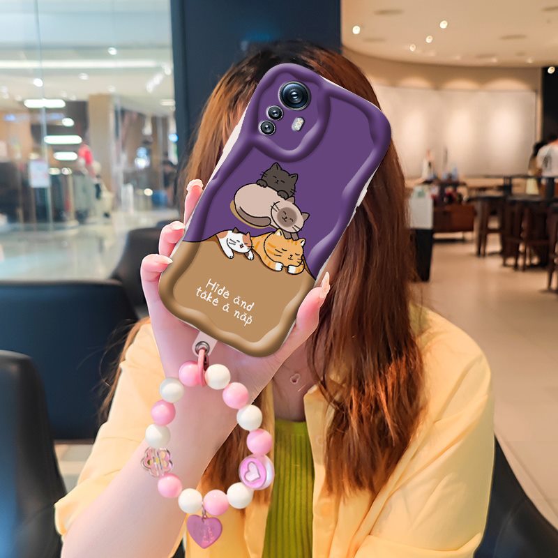 Phone Case for Xiaomi Redmi Note 12S High-grade Literary Luxury Cute Cartoon Fashion Shockproof Bumper Drop-protection Case