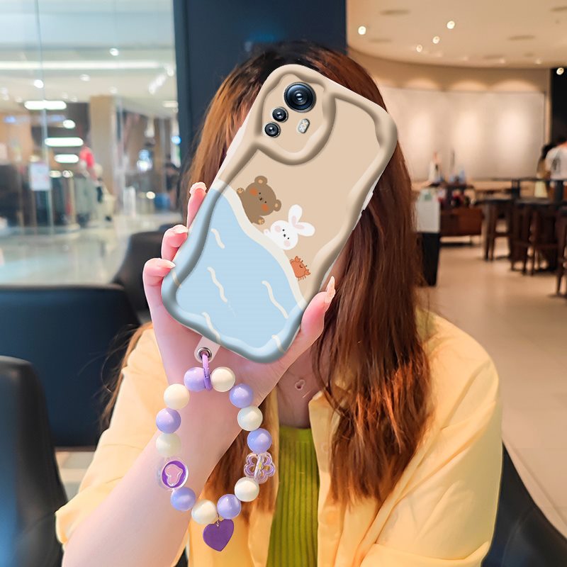 Phone Case for Xiaomi Redmi Note 12S High-grade Literary Luxury Cute Cartoon Fashion Shockproof Bumper Drop-protection Case