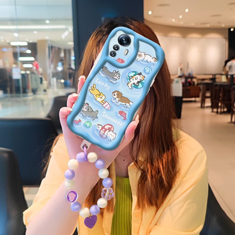 Phone Case for Xiaomi Redmi Note 12S High-grade Literary Luxury Cute Cartoon Fashion Shockproof Bumper Drop-protection Case