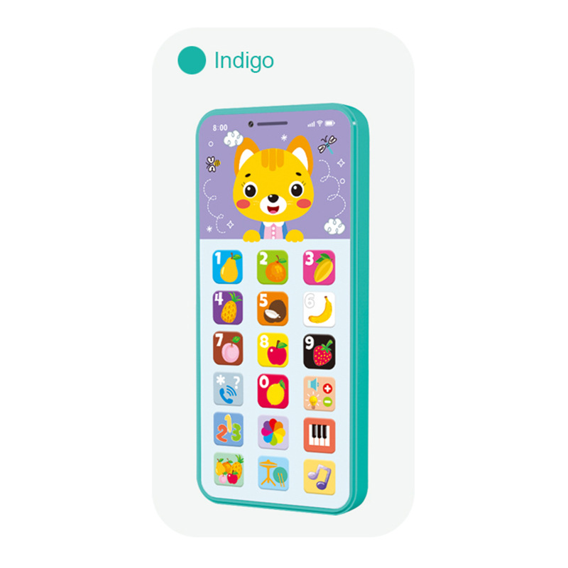 Toy Learning Play Cell Phone with 8 Functions and Dazzling Lights for Toddler Baby Kids