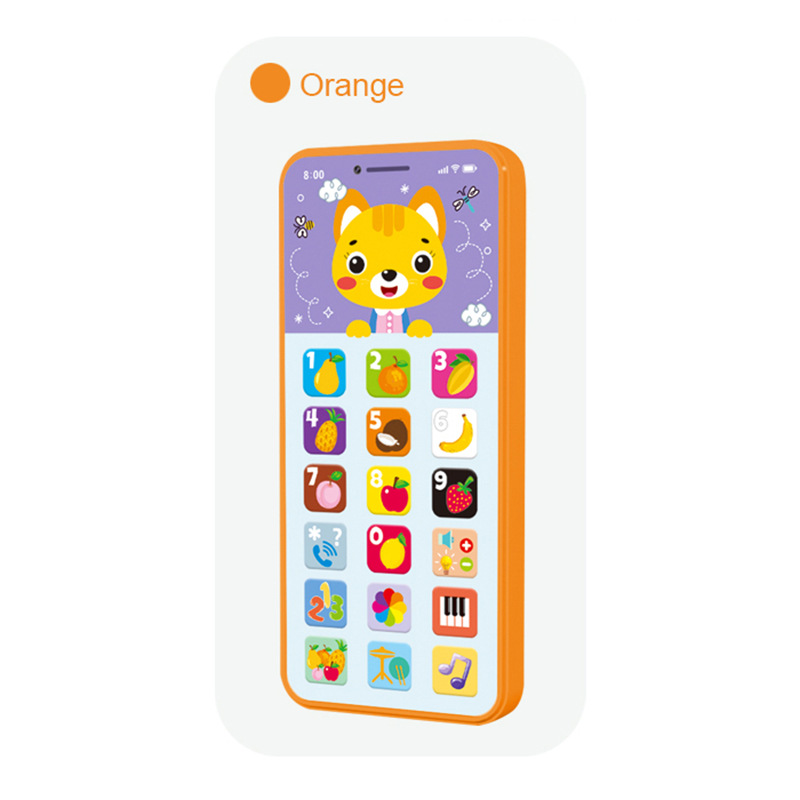 Toy Learning Play Cell Phone with 8 Functions and Dazzling Lights for Toddler Baby Kids