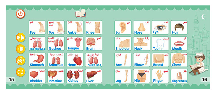 New Arabic English eBooks Children's Early Learning Intelligent Toys Audiobooks Aven Point Readers