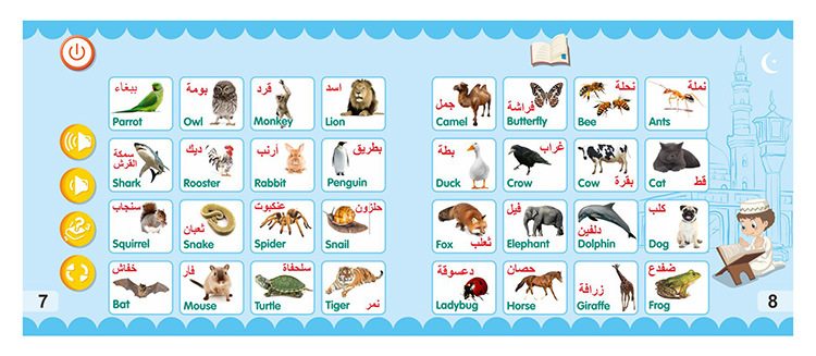 New Arabic English eBooks Children's Early Learning Intelligent Toys Audiobooks Aven Point Readers