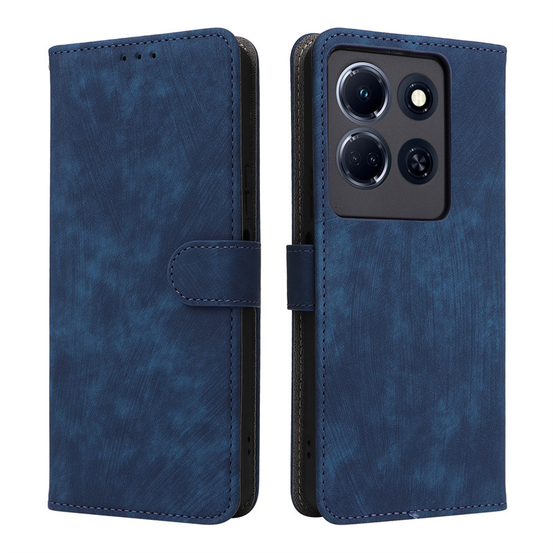 Flip Cover for Infinix Note 30 VIP PU Leather Phone Case Full-Body Protection Shockproof [RFID Blocking] Wallet Cover With Hand Strap