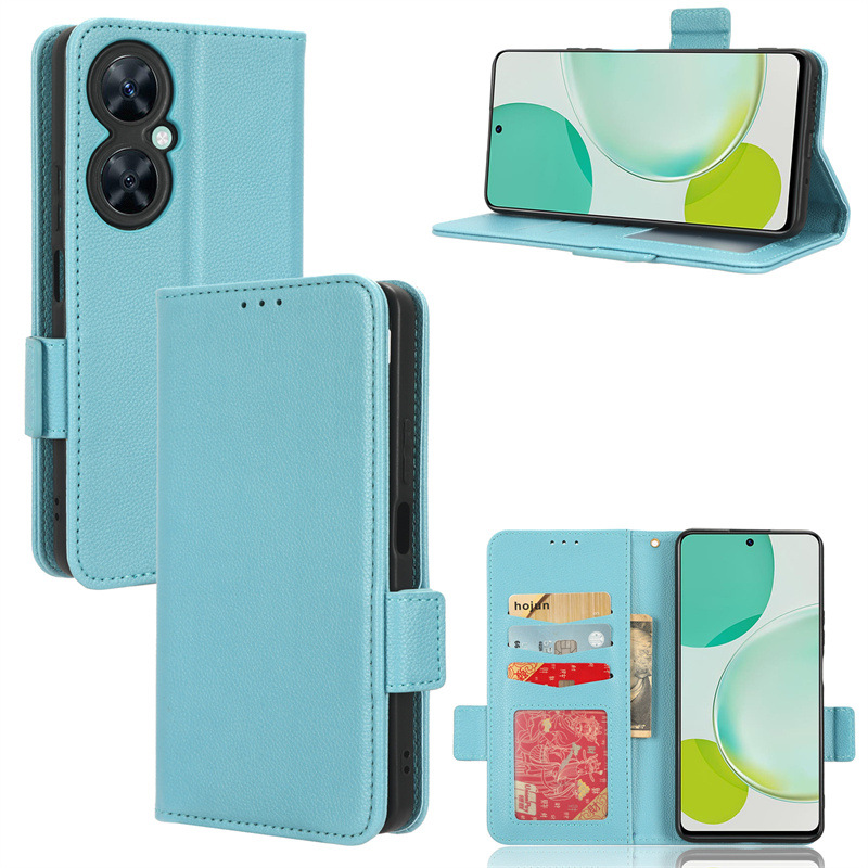Wallet Flip Cover for Huawei Nova 11i Case Lychee Pattern Leather Magnetic Flip Folio Stand Phone Cover with Card Holder
