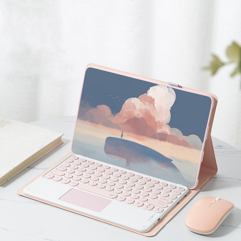 Mouse + Keyboard + Tablet Case for Xiaomi Pad 6 5 Pro Magnetic Bluetooth Keyboard Flip Cover Leather Case Wonderful Control Keyboard Leather Case Tablet Protection Case