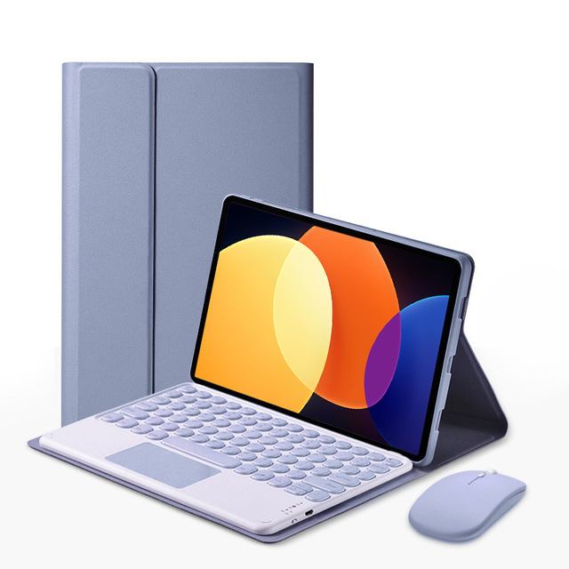 Mouse + Keyboard + Tablet Case for Xiaomi Pad 6 5 Pro Magnetic Bluetooth Keyboard Flip Cover Leather Case Wonderful Control Keyboard Leather Case Tablet Protection Case