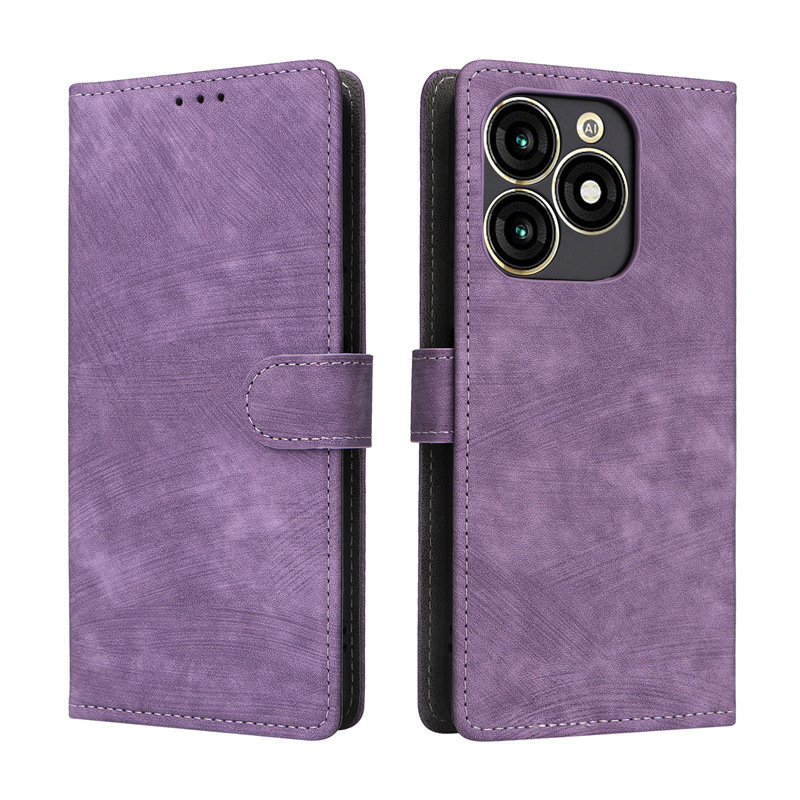 Flip Cover for Itel A70 PU Leather Phone Case Full-Body Protection Shockproof [RFID Blocking] Wallet Cover