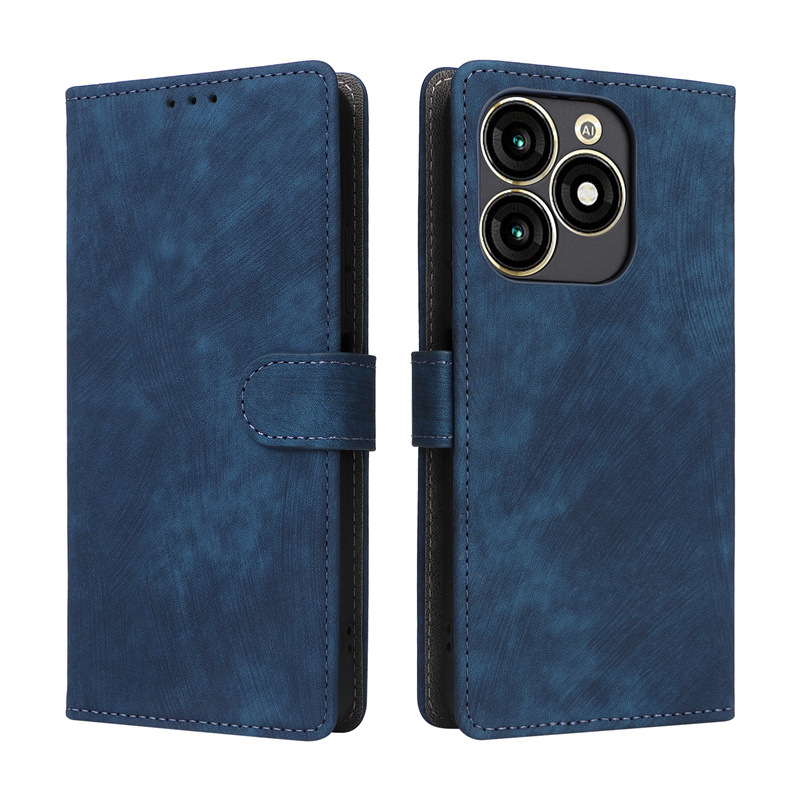 Flip Cover for Itel A70 PU Leather Phone Case Full-Body Protection Shockproof [RFID Blocking] Wallet Cover