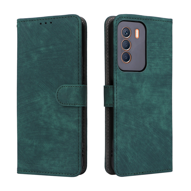 Flip Cover for Infinix Zero 5G 2023 PU Leather Phone Case Full-Body Protection Shockproof [RFID Blocking] Wallet Cover With Hand Strap