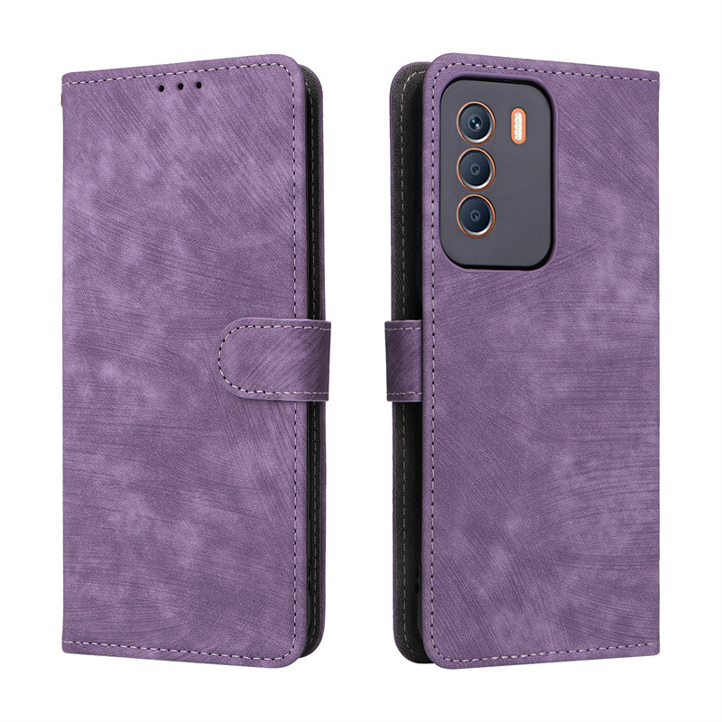 Flip Cover for Infinix Zero 5G 2023 PU Leather Phone Case Full-Body Protection Shockproof [RFID Blocking] Wallet Cover With Hand Strap