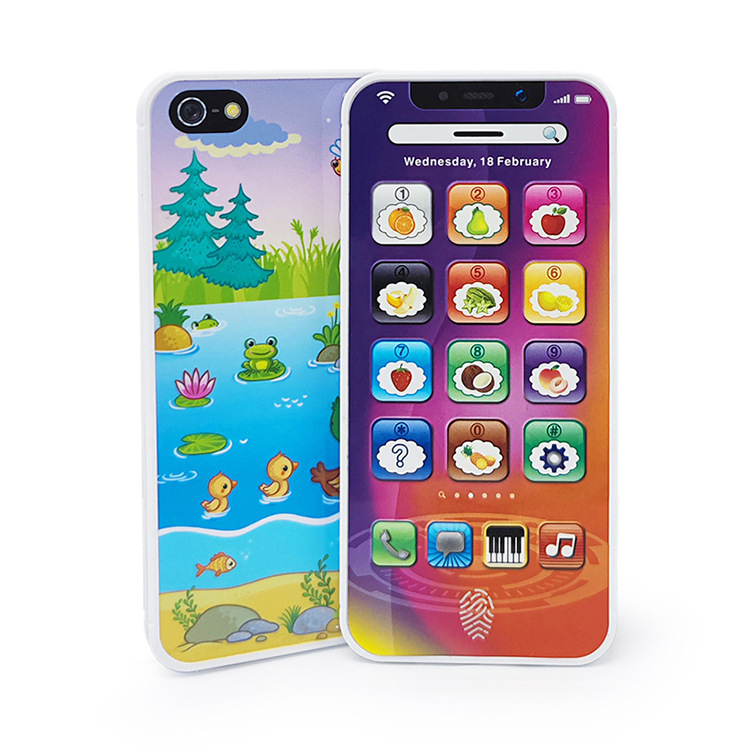 English Children's Mobile Phone Toys Puzzle Simulation Phone Learning Machine English Learning Machine with USB Cable