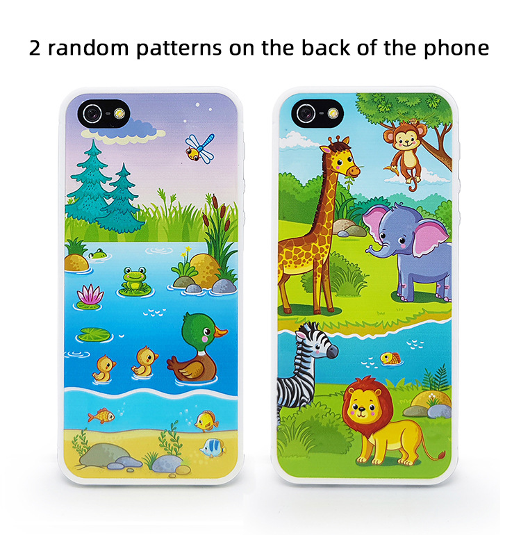 English Children's Mobile Phone Toys Puzzle Simulation Phone Learning Machine English Learning Machine with USB Cable