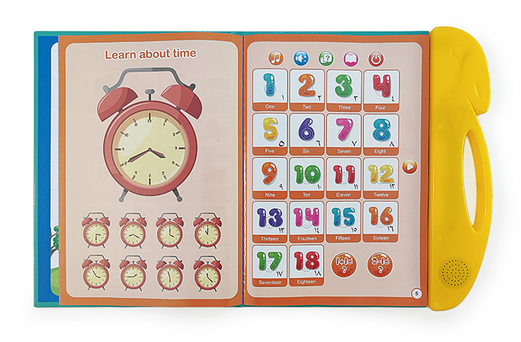 English Arabic Point Reading Book Children's Early Childhood Toys Audiobook Arabic Ebook