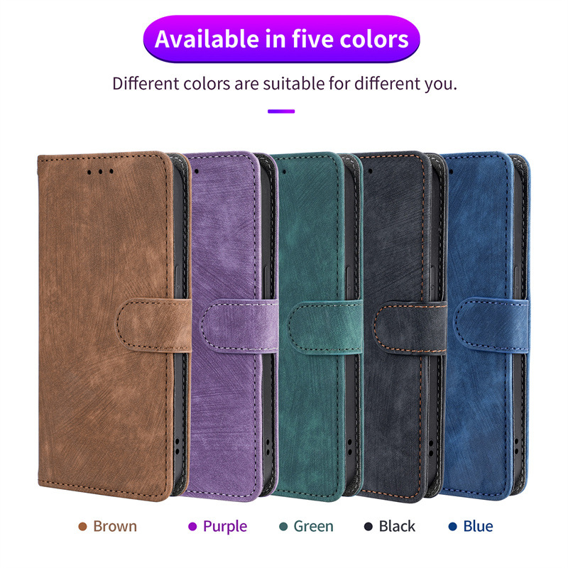 Flip Cover for Infinix Hot 40i 4G PU Leather Phone Case Full-Body Protection Shockproof [RFID Blocking] Wallet Cover