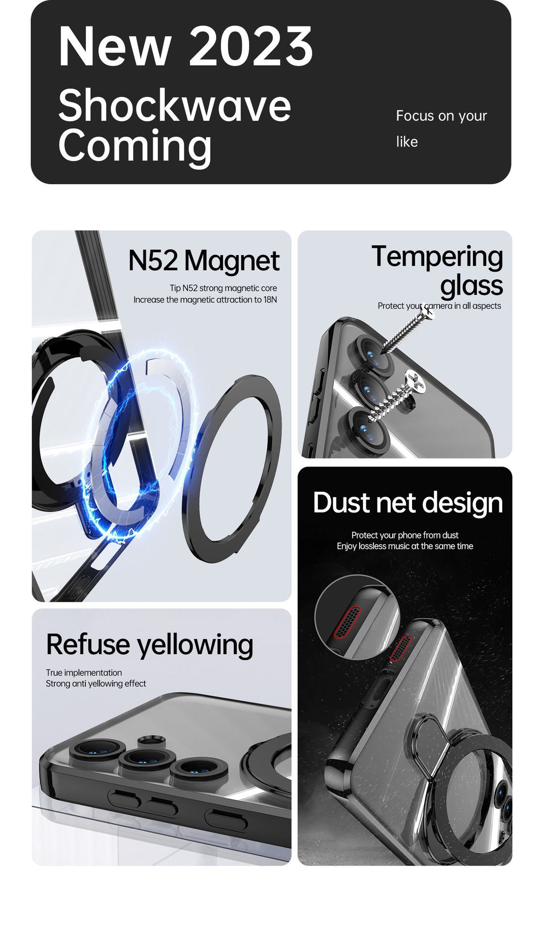 Phone Case for Samsung Galaxy S24 Ultra,S24 Plus,S24 Transparent Plating Soft Anti-drop Shockproof Bumper Case