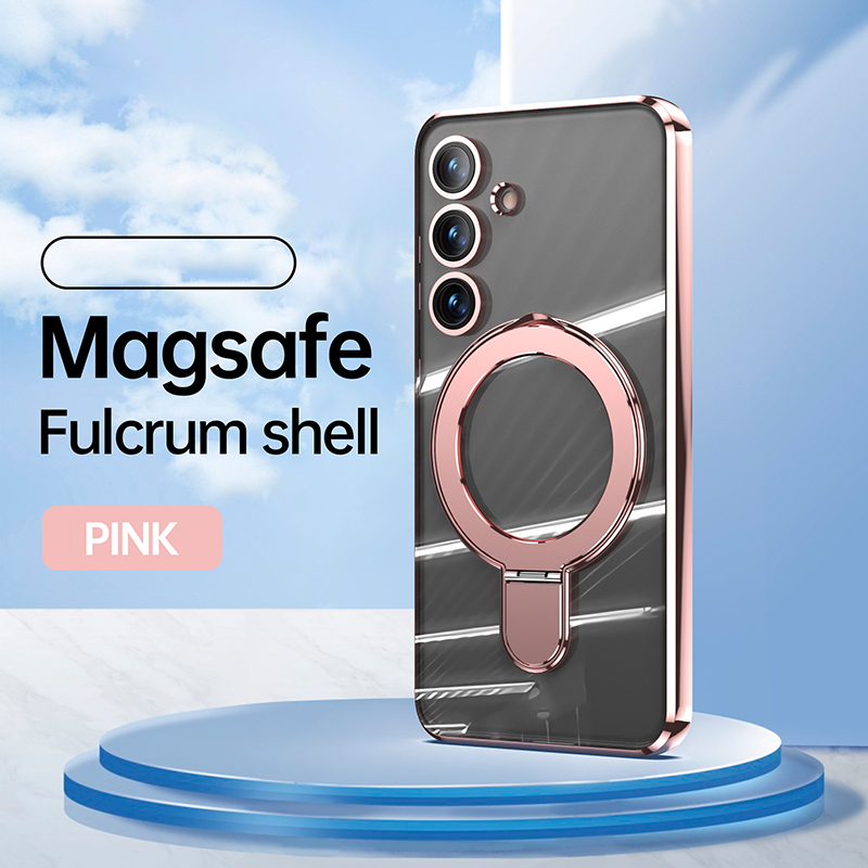 Phone Case for Samsung Galaxy S24 Ultra,S24 Plus,S24 Transparent Plating Soft Anti-drop Shockproof Bumper Case