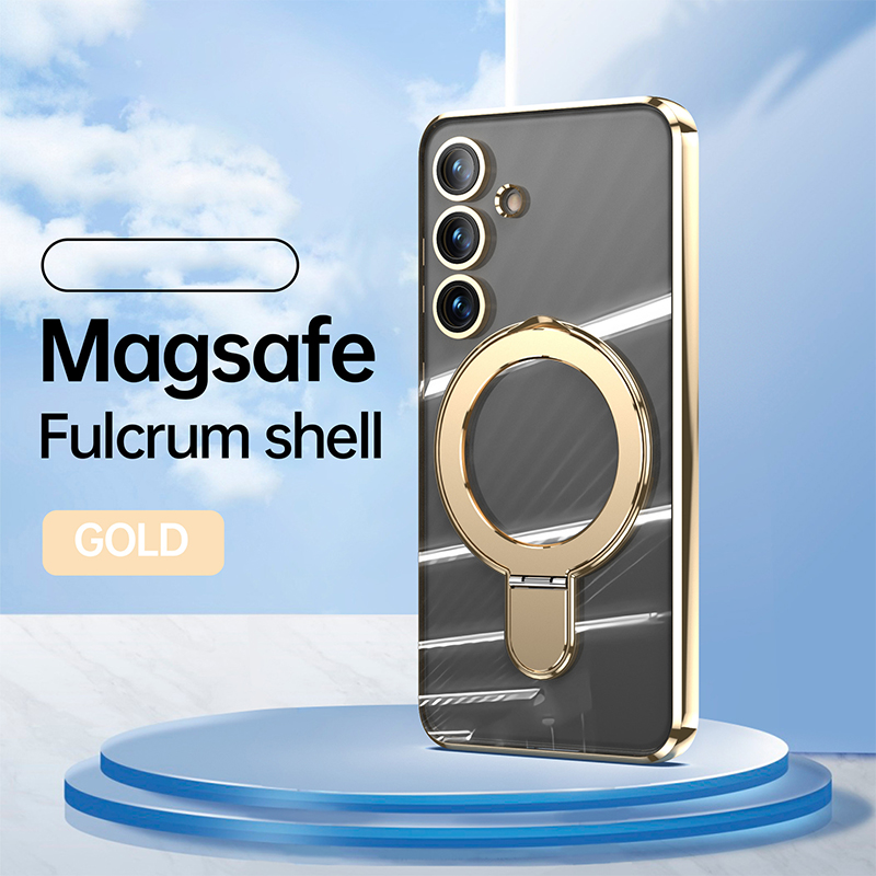 Phone Case for Samsung Galaxy S24 Ultra,S24 Plus,S24 Transparent Plating Soft Anti-drop Shockproof Bumper Case