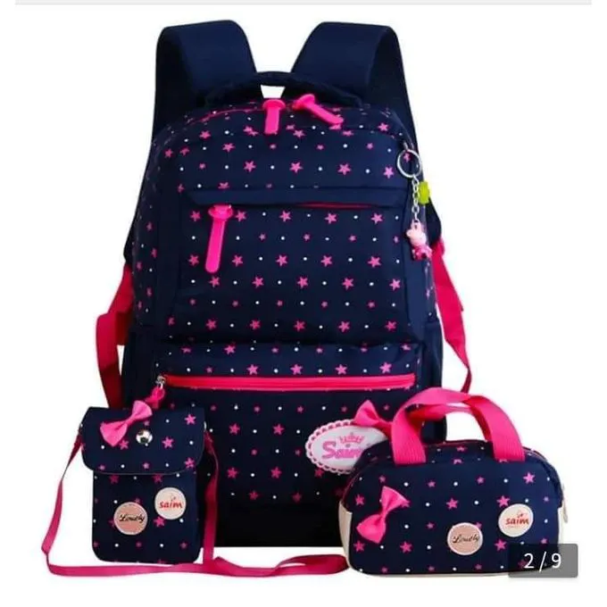 High Quality Waterproof Three-in-one school bags for girls